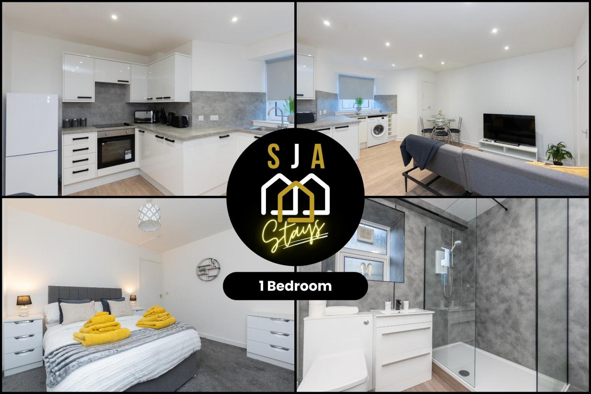 Central City Stay - Sja Stays - 1 Bed Apartment 阿伯丁 外观 照片